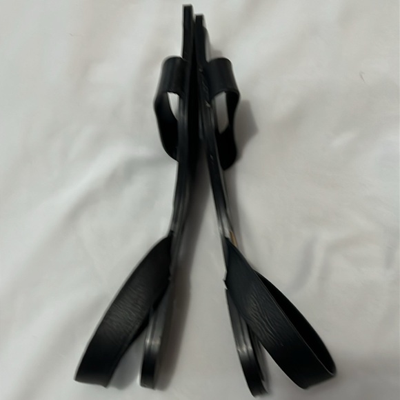 Zara Square Toe Slingback Black Sandals - Picture 4 of 5